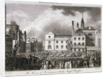 King George III processing through Old Palace Yard, Westminster, London by JR Thompson