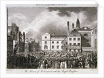 King George III processing through Old Palace Yard, Westminster, London by JR Thompson
