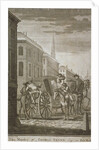 Scene of Thomas Thynne's murder in Pall Mall, Westminster, London, 1682 (c1775) by James Basire I