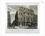 John Hatchett's house, Long Acre, Westminster, London by John Walker
