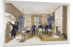Scene in a barrack room at the Royal Military Academy, Woolwich, Kent by Anonymous