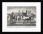 South view of the Tower of London with boats on the River Thames by Anonymous