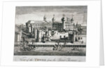 South view of the Tower of London with boats on the River Thames by Anonymous