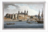 South view of the Tower of London with boats on the River Thames by Joseph Constantine Stadler