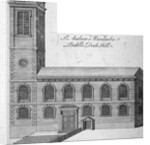Exterior view of St Andrew by the Wardrobe, City of London by Benjamin Cole