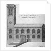 Exterior view of St Andrew by the Wardrobe, City of London by Benjamin Cole