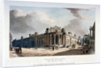 The Bank of England, from Cateaton Street, City of London by Augustus Charles Pugin