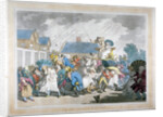 A Sudden Squall in Hyde Park, London by Thomas Rowlandson