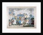 A Sudden Squall in Hyde Park, London by Thomas Rowlandson