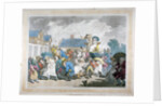 A Sudden Squall in Hyde Park, London by Thomas Rowlandson