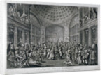 Scene of a masquerade at the Pantheon, Oxford Street, Westminster, London by Charles White
