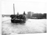 Dumpy barge on the Thames loaded with hay or esparto, London by Anonymous