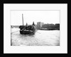 Dumpy barge on the Thames loaded with hay or esparto, London by Anonymous