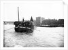 Dumpy barge on the Thames loaded with hay or esparto, London by Anonymous