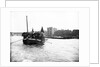 Dumpy barge on the Thames loaded with hay or esparto, London by Anonymous