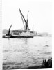 Topsail barge on the Thames with its top mast lowered, London by Anonymous