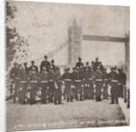 Group of artillery at Tower Bridge, London by Anonymous