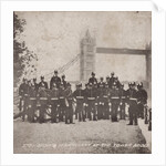Group of artillery at Tower Bridge, London by Anonymous
