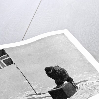 Roald Engelbrecht Gravning Amundsen, Norwegian explorer, at the South Pole, 1911 by Unknown