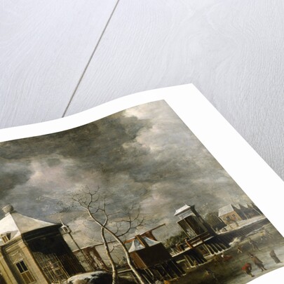 Presumed view of an Amsterdam gate in winter, 1622 by Abrahamsz Beerstraten