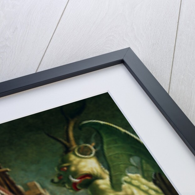 The Devil Presenting St Augustin with the Book of Vices, c1455-1498 by Michael Pacher