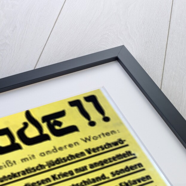 Yet again: the Jew!! German anti-semitic propaganda leaflet by Unknown