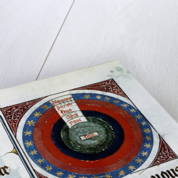 Earth surrounded by Water, Air, Fire, the planets and stars, 13th century by Unknown