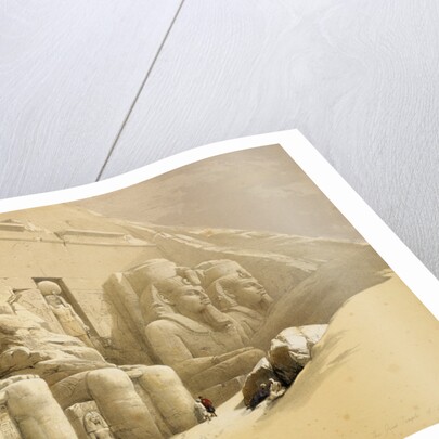 The Great Temple of Abu Simbel, Nubia, Egypt, c1845 by David Roberts