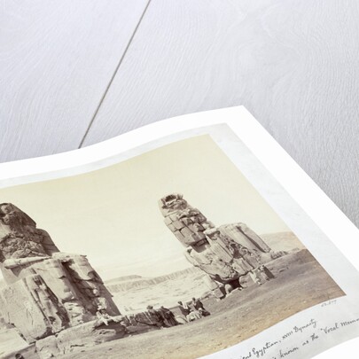 The Colossi of Memnon, Thebes, Egypt, 1862 by Francis Bedford