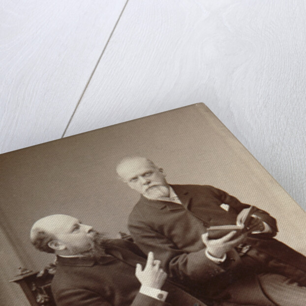 Russian artist Pavel Shukovsky and historian Alexander Onegin, Weimar, Germany, late 19th century. by Anonymous