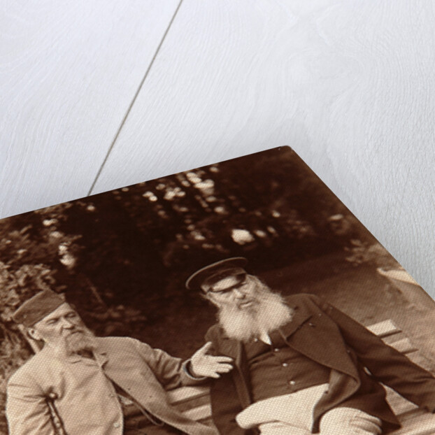 Yakov Polonsky and Afanasy Fet, Russian poets, c1890. by Sergei Dmitrievich Botkin