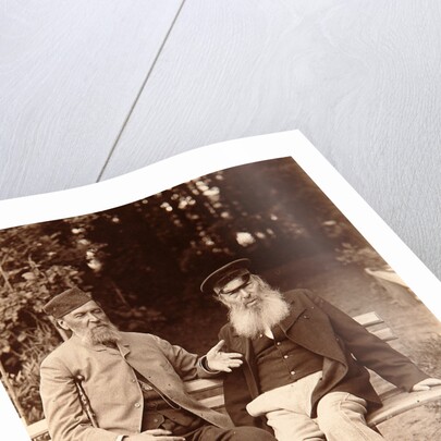 Yakov Polonsky and Afanasy Fet, Russian poets, c1890. by Sergei Dmitrievich Botkin