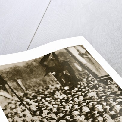 Russian revolutionaries in Petrograd (St Petersburg), Russia, 1917 by Unknown