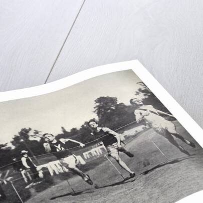 Arthur Duffey, American athlete, running a race, 1902 by Edwin Levick