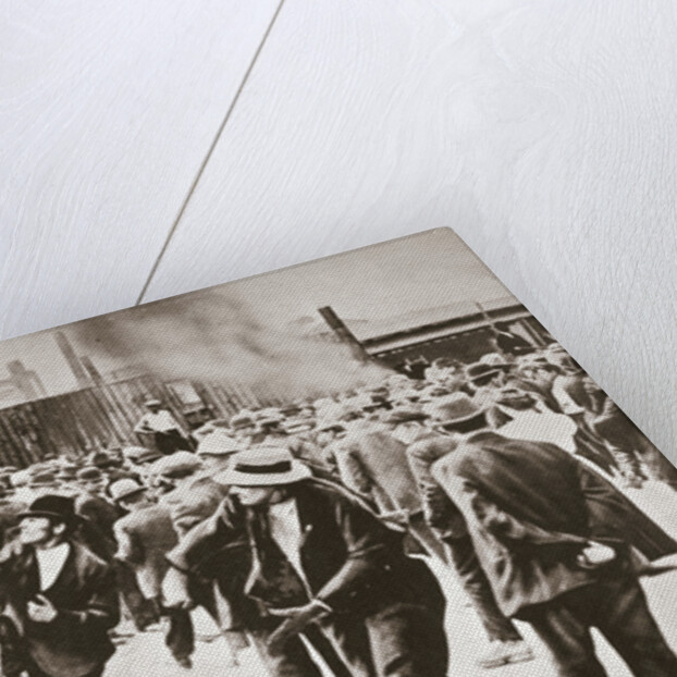 Riot during a strike by Standard Oil workers, Bayonne, New Jersey, USA, 1915 by Unknown