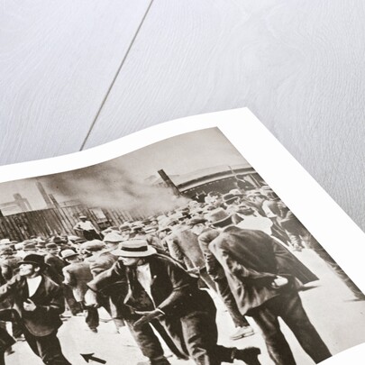 Riot during a strike by Standard Oil workers, Bayonne, New Jersey, USA, 1915 by Unknown