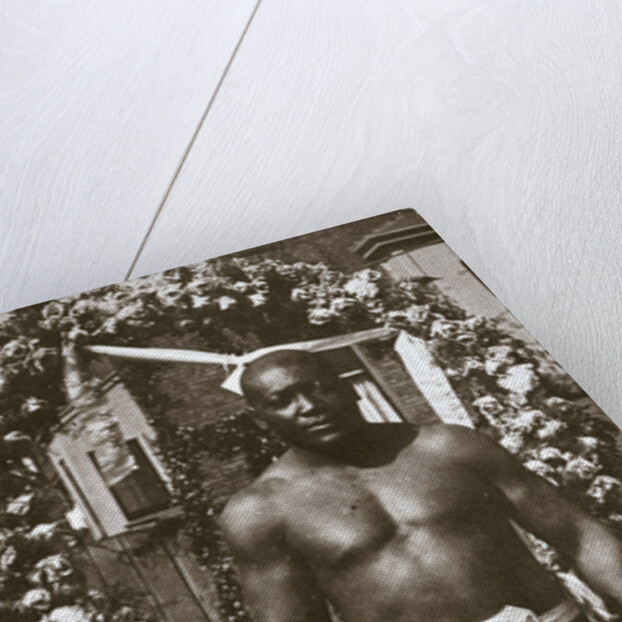 Jack Johnson, American boxer, 1910 by Unknown