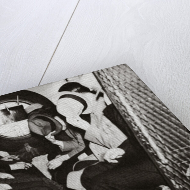 Gangsters in a patrol wagon, New York, USA, mid 1930s by Unknown