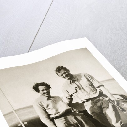 American aviator Charles Lindbergh and his wife Anne after their flight to Japan, 1931 by Unknown