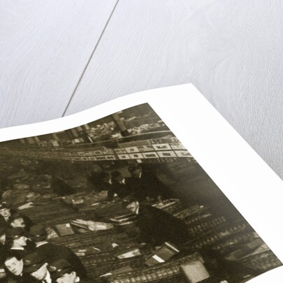 Sorting parcels at the Post Office, Mount Pleasant, London, 20th century by Unknown