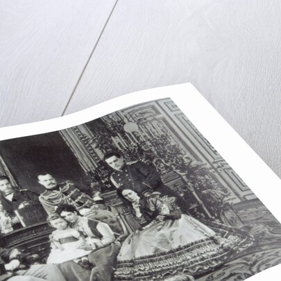 Family portrait of Tsar Alexander II of Russia, 1860s by Unknown