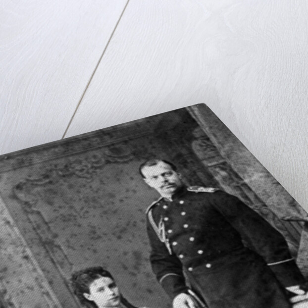 Princess Dagmar of Denmark and Grand Duke Alexander Alexandrovich of Russia, 1866. by Anonymous