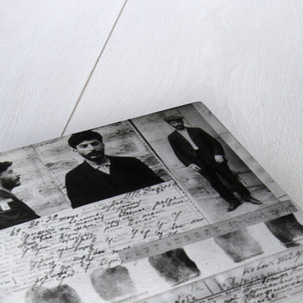 Baku Police form of the political criminal J Jugashvili (Stalin), 1910 by Unknown