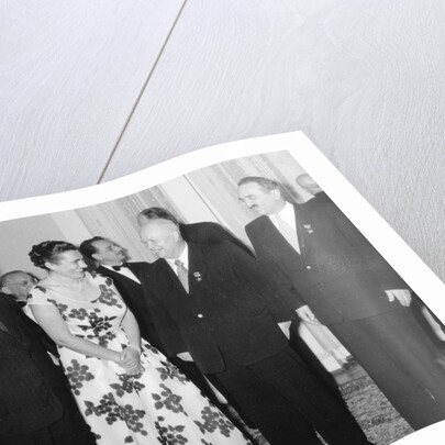 The signing ceremony of the Belgrade Declaration, Belgrade, Yugoslavia, 2 July 1955 by Anonymous