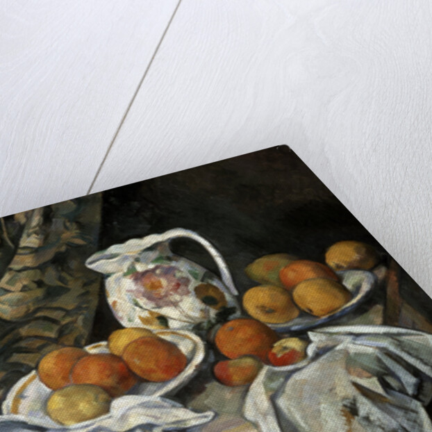 Still Life with Drapery by Paul Cezanne