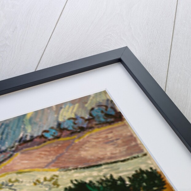 Landscape with House and Ploughman, 1889. by Vincent van Gogh