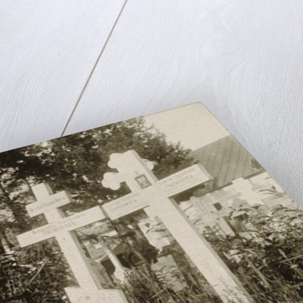 Graves in the cemetery of the Novodevichy (New Maidens) Convent, Moscow, Russia, 1929 by Unknown