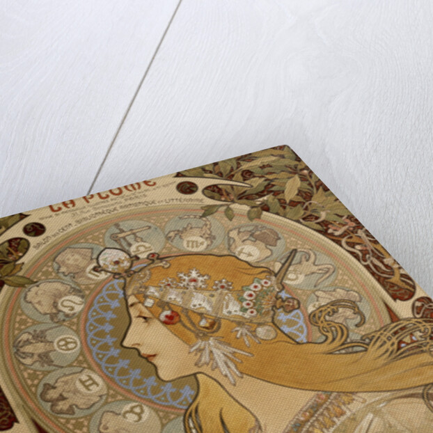 Zodiacal calendar by Alphonse Mucha