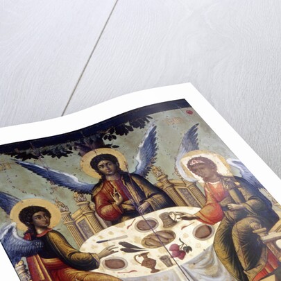 The Hospitality of Abraham, (The Old Testament Trinity), 1700. by Tichon Filatyev