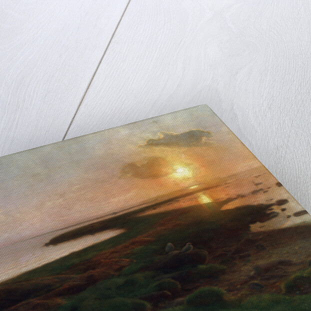 Sunset in a Lagoon, 1897. by Hans Ole Brasen